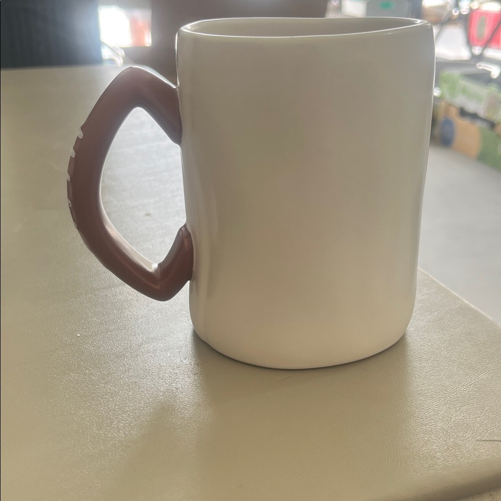 Rae Dunn 'Game Day' Mug in Cream and Brown - Picture 4 of 5